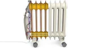 Radiator Electric Oil Filled Convection Heater Inside (5)