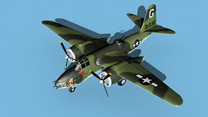 Douglas A-20G Havoc V01 3D model