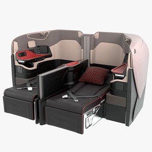 Singapore Airlines Business Seat Reclined Middle