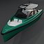 Wallytender 43 yacht  3D Rendering PBR