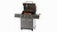 gas grill meat vegetables 3D