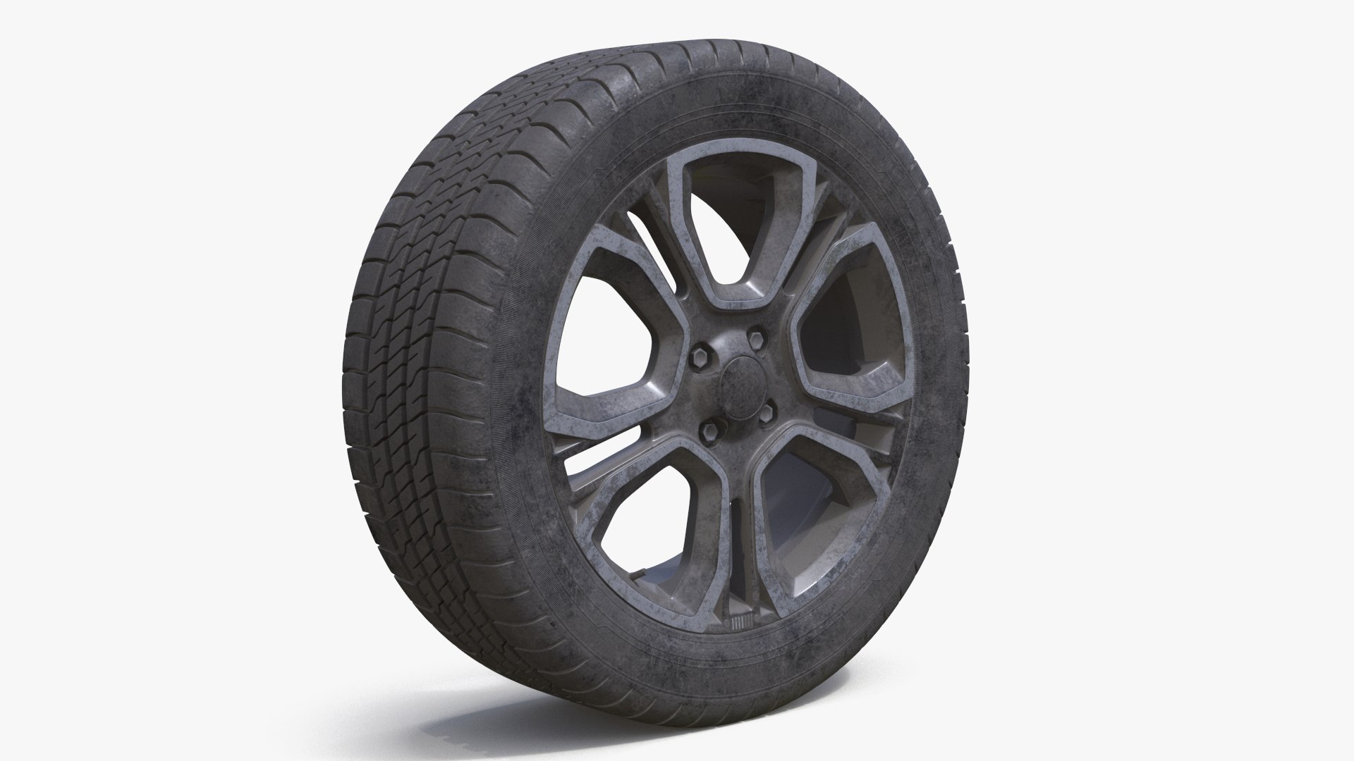 Crossover Wheel Dirty 3D model preview
