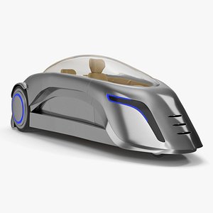 Futuristic Car Trike Metallic