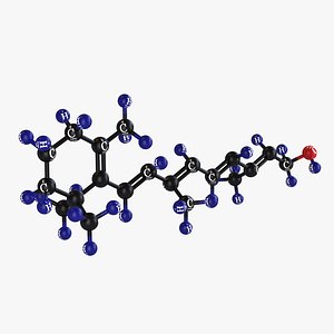 Vitamin A-Molecular Model