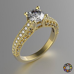 3d engagement ring