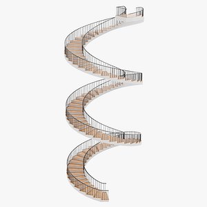 3D Spiral Staircase 06