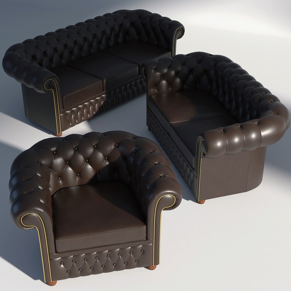 3D chesterfield