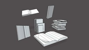 3D books uv model