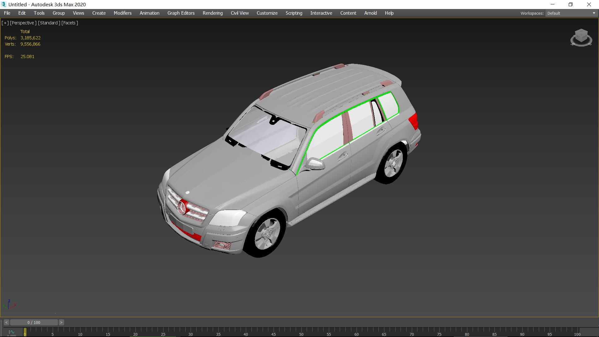 3D Mercedes GLK - TurboSquid 2262961