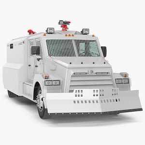 Anti Riot Vehicle White Simple Interior