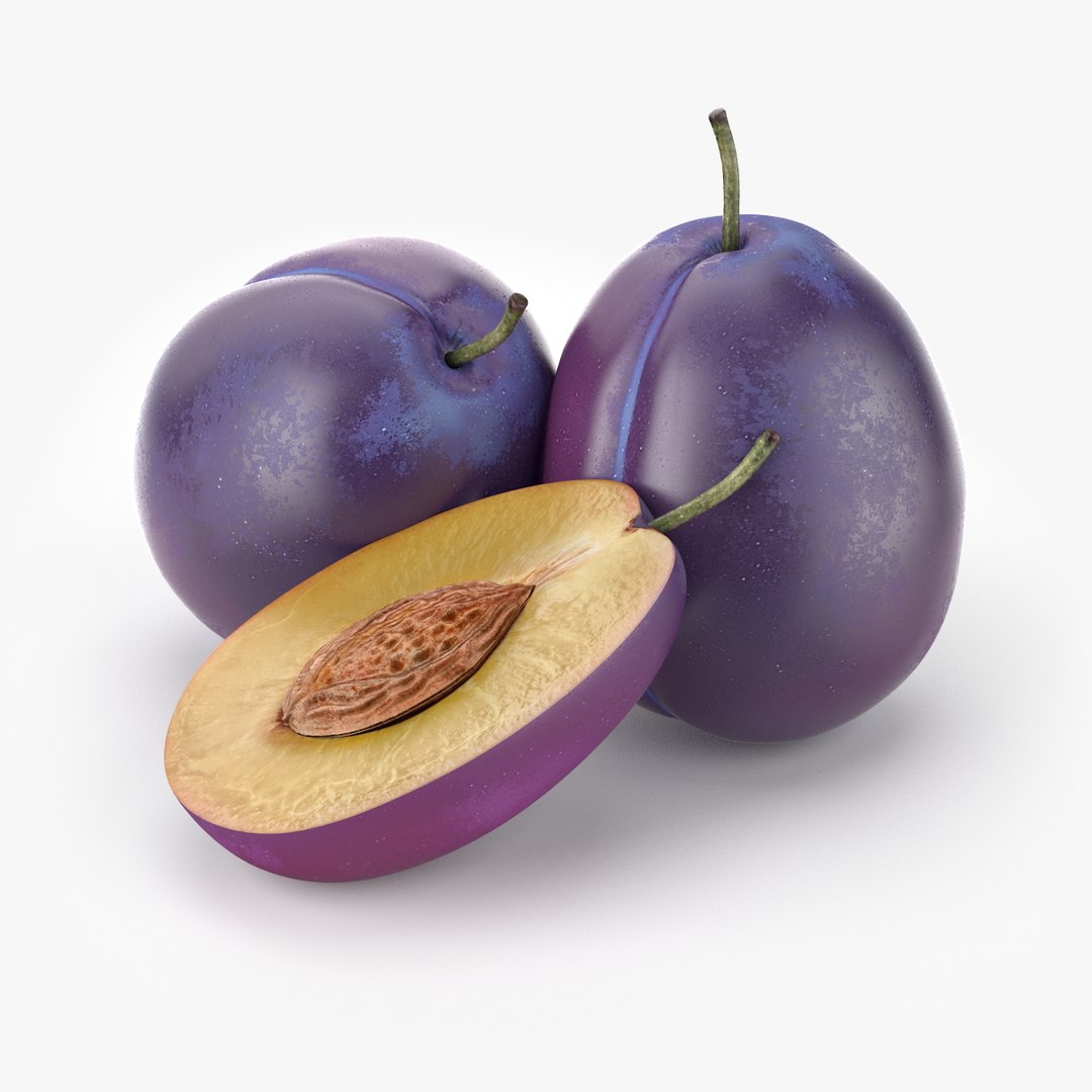 realistic plum fruit real max