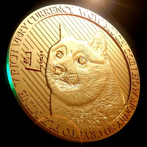 3D Printable Dogecoin Model High Quality STL File