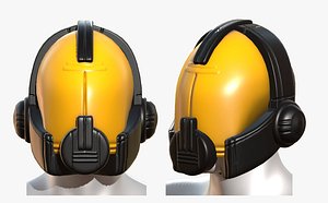gas mask helmet 3D model