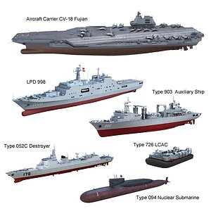 China Navy 3D Models for Download | TurboSquid