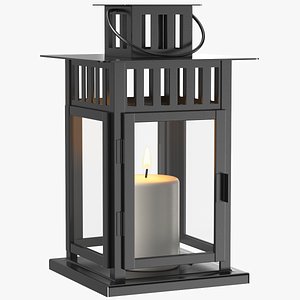 Black Candle Lantern