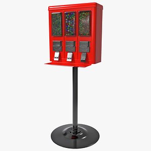 3d model triple vend machine