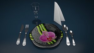 Dinner set flower
