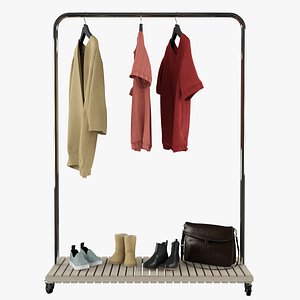 3d model clothing rack