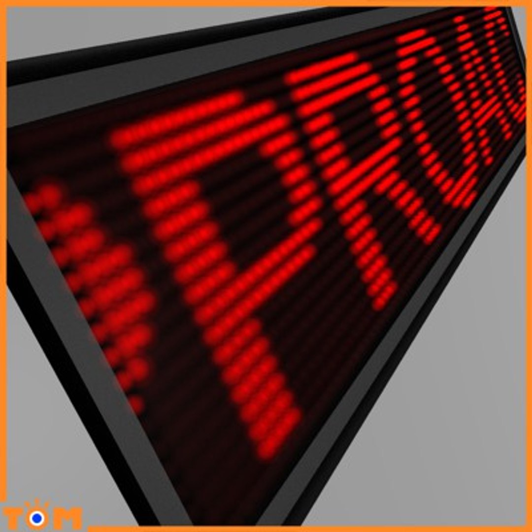 3d Led Scrolling Text