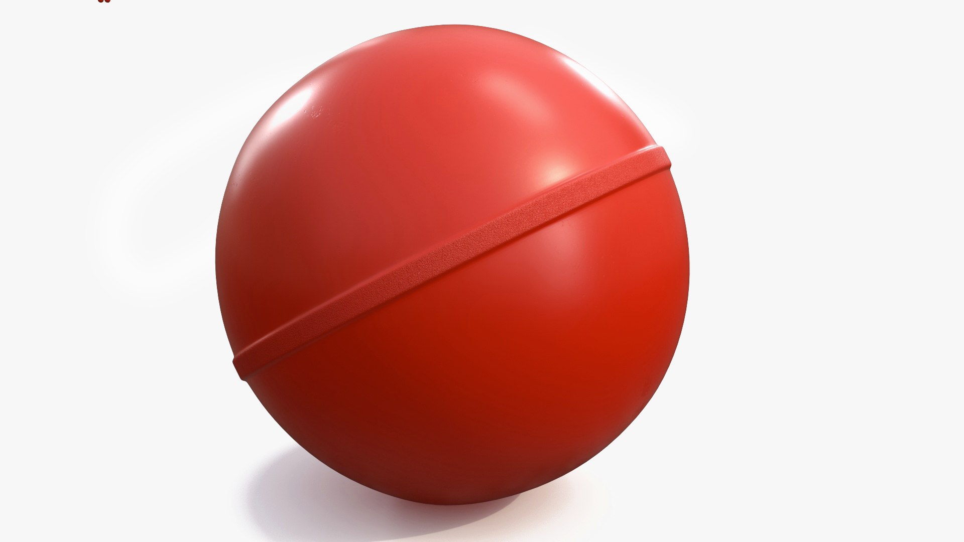 Flexi Bouncy Ball Red 3D model preview