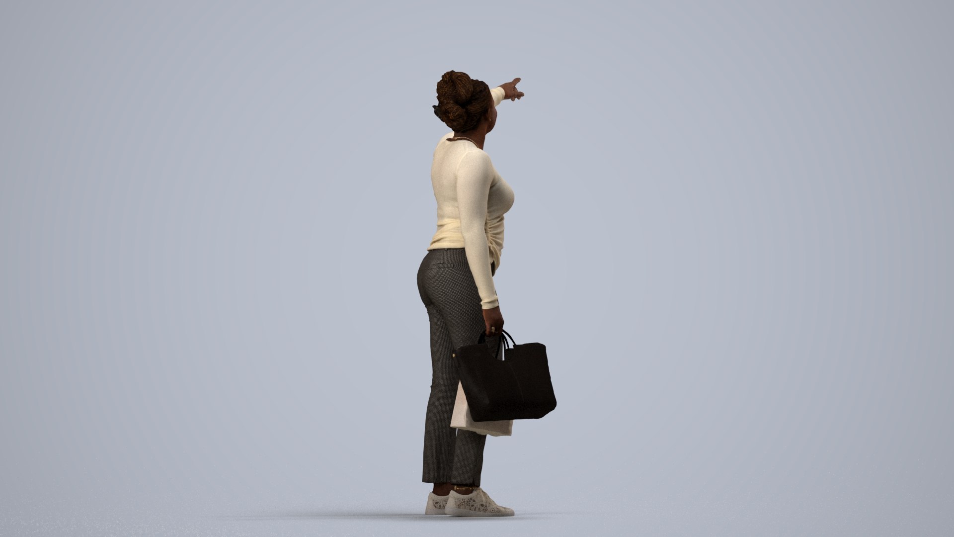 3D 00317Theresia017 - Adult Black woman waiting in retail space with bag autumn or spring attire https://p.turbosquid.com/ts-thumb/Se/q2Jbma/Oh/00317_theresia017_state2_frame_0004/jpg/1773037147/1920x1080/fit_q87/f7608d857852fd0ba11d9a01340a4b98a23fdaf3/00317_theresia017_state2_frame_0004.jpg