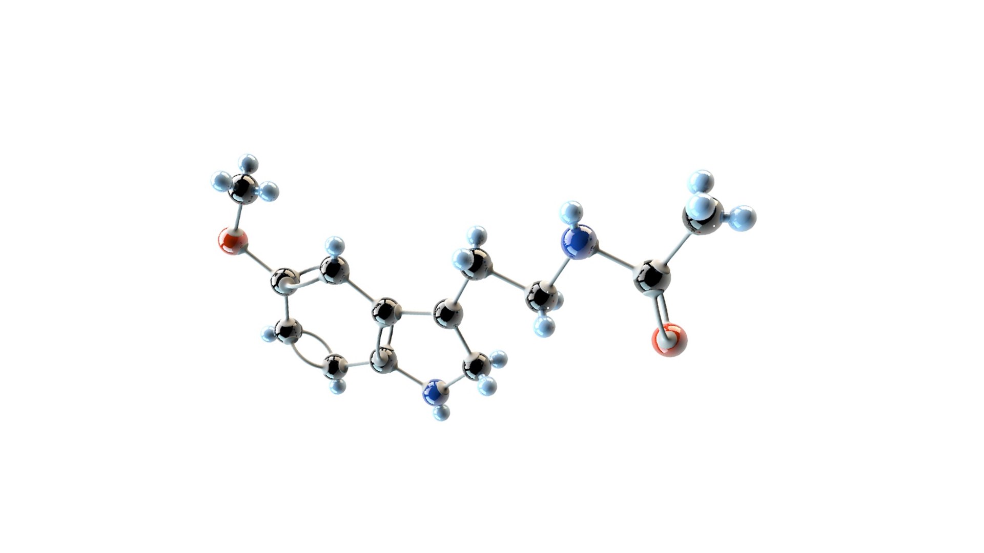 3d Model Melatonin Tryptamine Regulates