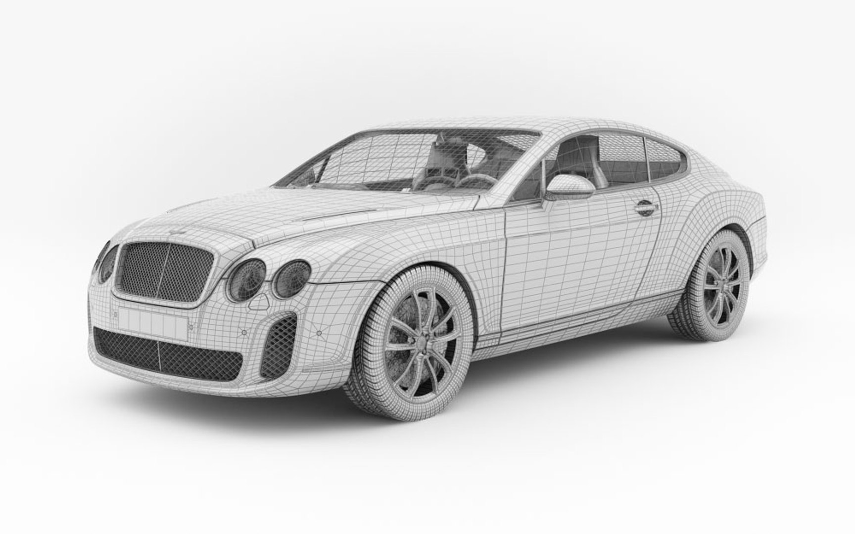 3ds car bentley continental supersports