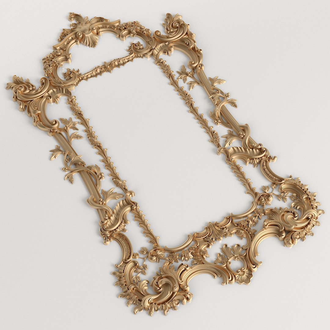 3D Frame Rococo Style Model - TurboSquid 1574227