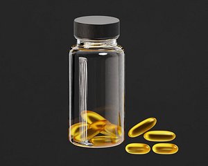 3D Pill Bottle model