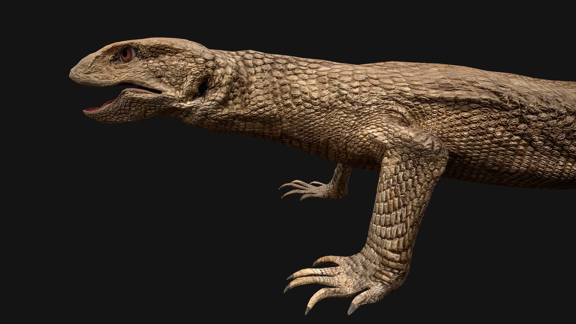 Varan Lizard Reptile Monster 3D - TurboSquid 2047001