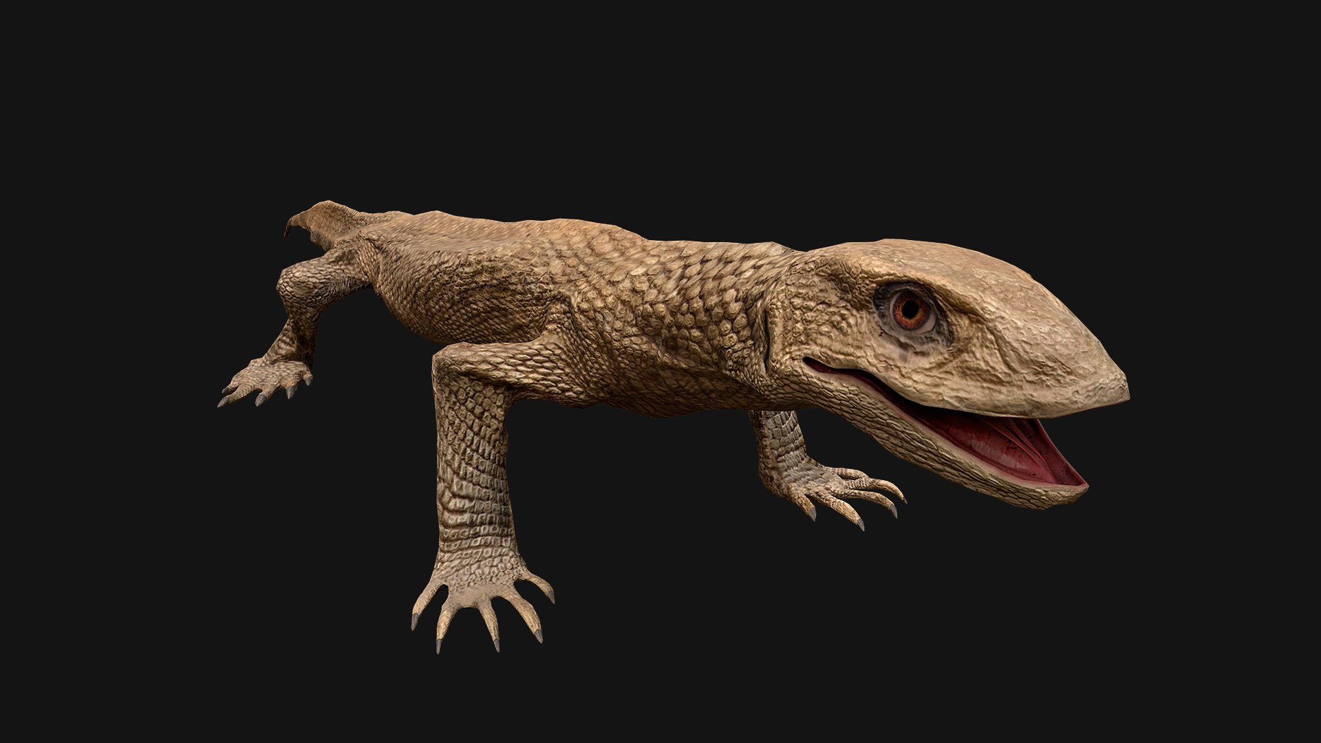Varan Lizard Reptile Monster 3D - TurboSquid 2047001