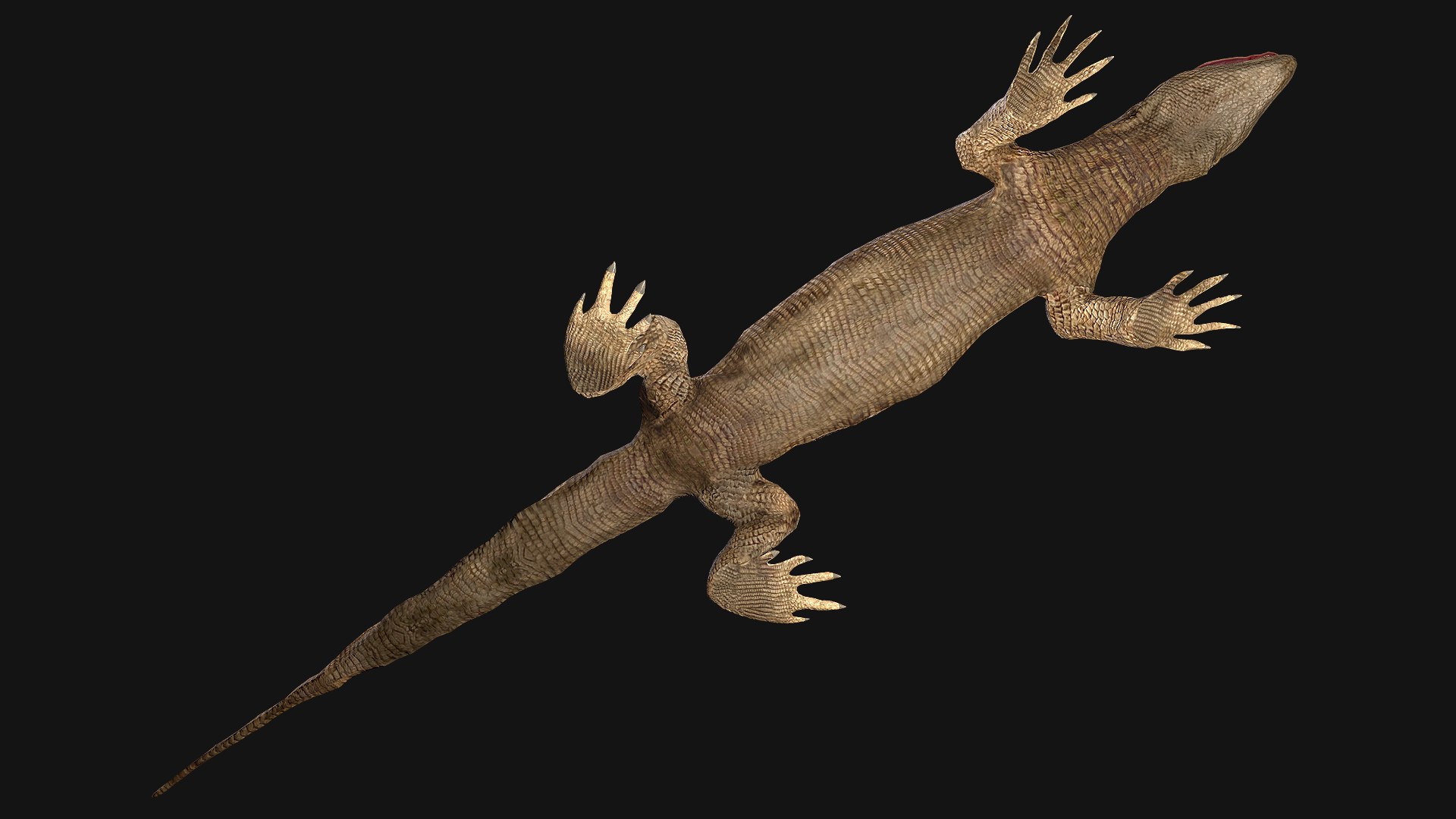 Varan Lizard Reptile Monster 3D - TurboSquid 2047001
