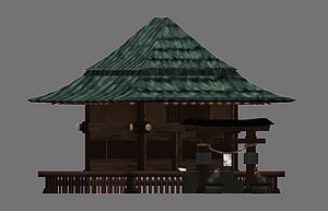 japanse fantasy shrine 3D