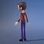 Cartoon Office Character Woman