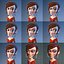 Cartoon Office Character Woman