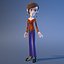 Cartoon Office Character Woman