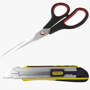3D Scissors and Slide Lock Cutter Collection