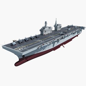 3D Chinese Navy Type 076 Amphibious Assault Ship with shipboard aircraft