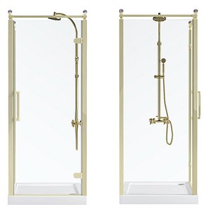 Shower corner Beta Cube Classic NBB1221 90x90 3D model
