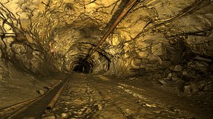 Old underground mine excavation - pipe