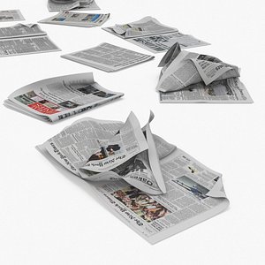 Assorted Crumpled Newspapers