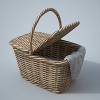 Basket Lowpoly 3D model