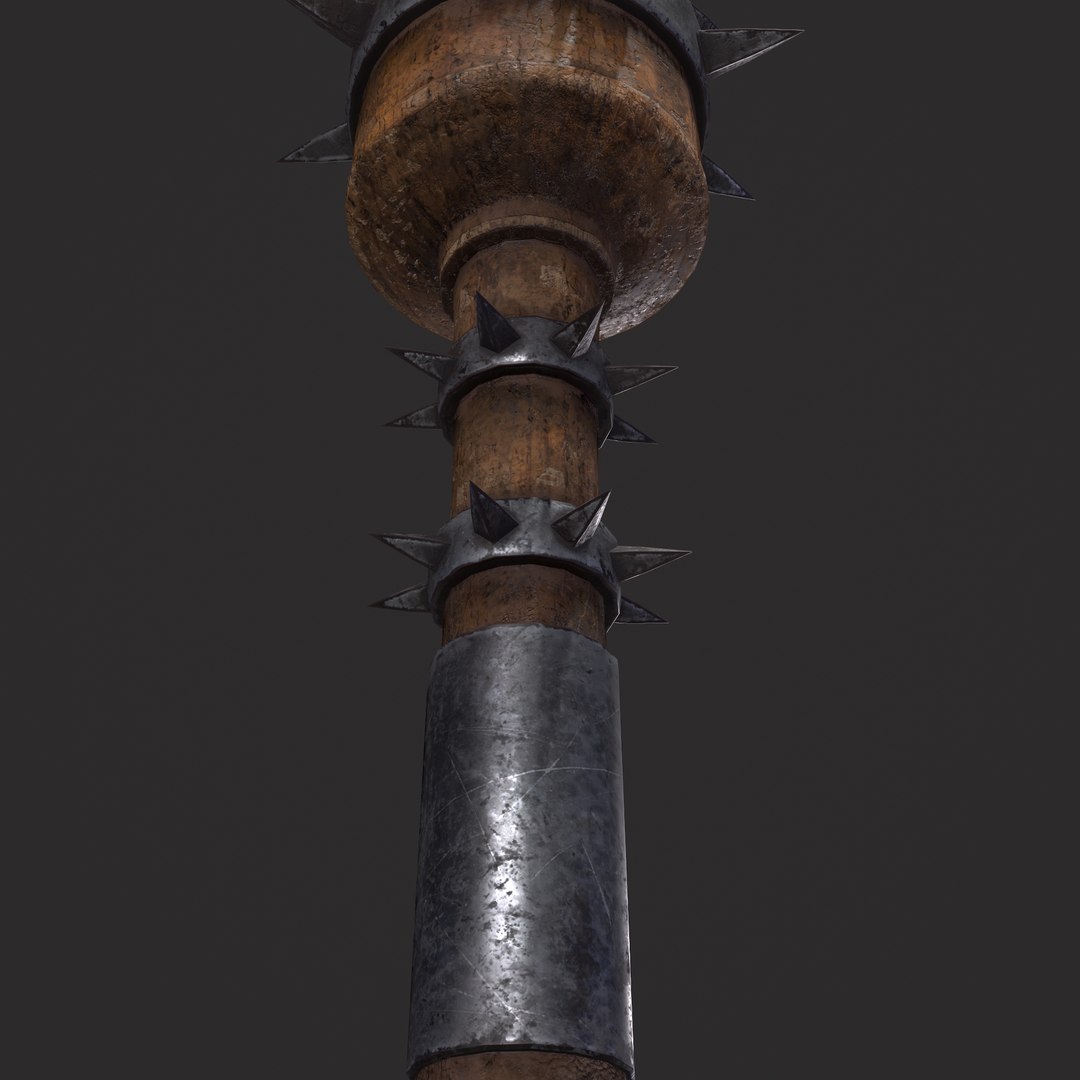 Medieval Spiked Mace 3D Model - TurboSquid 1836172