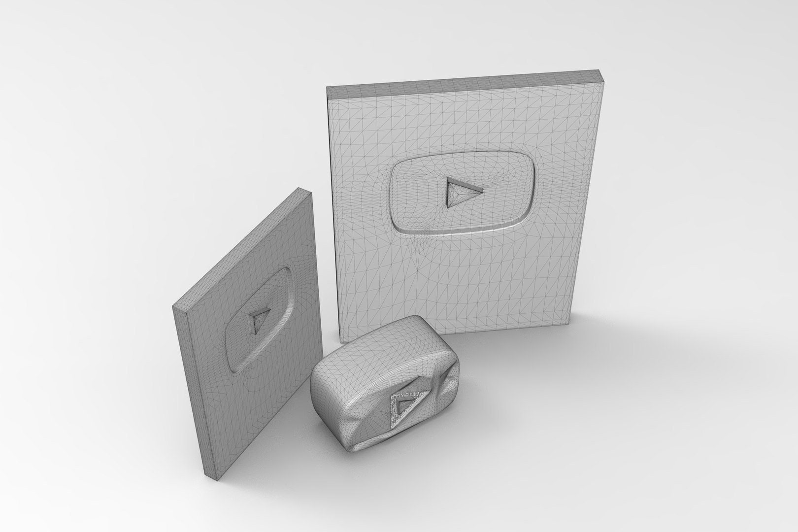 Youtube Plate Awards Model - TurboSquid 1825438