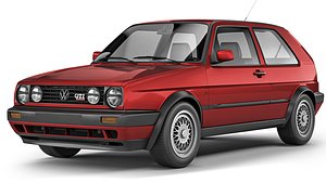 3D Volkswagen Golf II GTI  3-door 1992