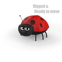 Cartoon Ladybug - RIGGED