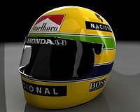 Ayrton Senna Helmet (Capacete)