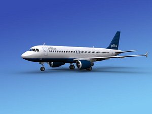 airline airbus jets 3d model