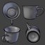 realistic coffee cup 3D model