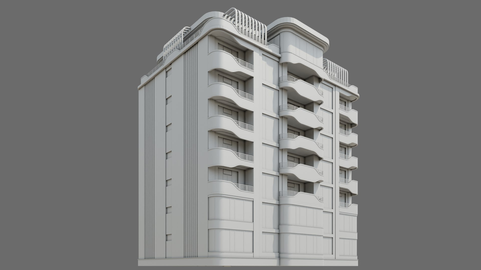 3D Model Residental Building - TurboSquid 2029050